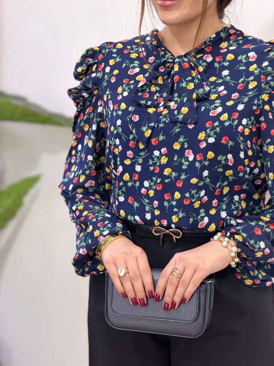 شومیز حریر مجلسی مهلا 4982